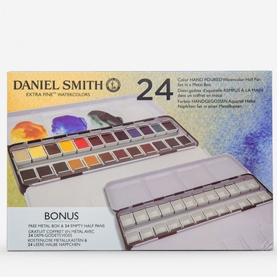 Daniel Smith Daniel Smith 24 watercolor half pan set and bonus empty free box