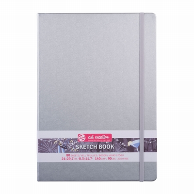 Art Creation Art Creation schetsboek zilver 21x29.7cm 80vel 140grs.