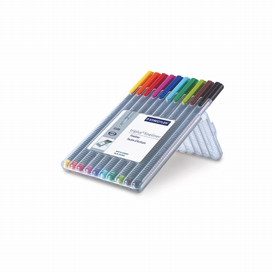 Staedtler Triplus fineliner box 10 kleuren