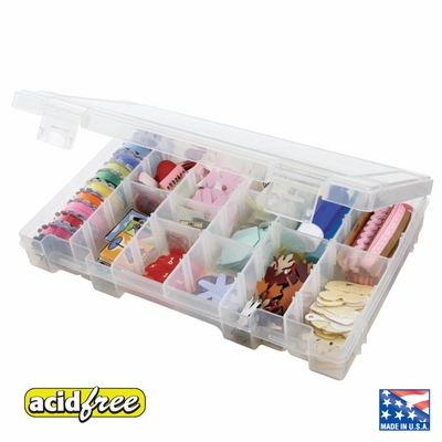 Artbin Opbergdoos kunststof 27x18x4 cm met 6 vakken Artbin