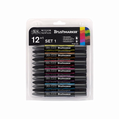 Winsor&Newton W&N Brushmarker set 12 Vibrant 