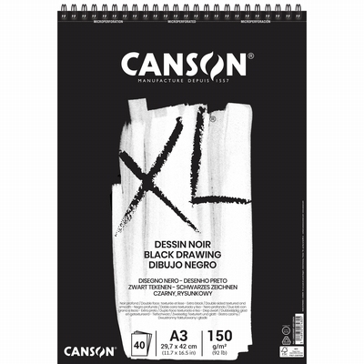 Canson Canson XL black drawing A3 150gr.
