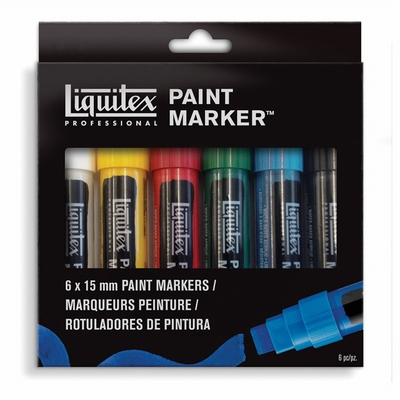 Liquitex Liq paintmarker 6 set wide