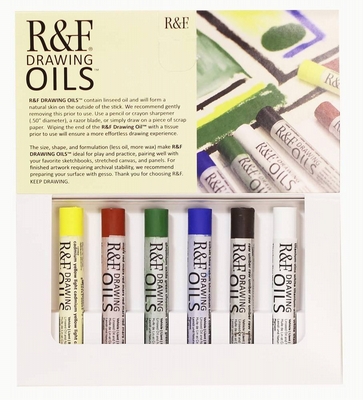 R&F Handmade Paints R&F Drawing oils introductory set 6st.