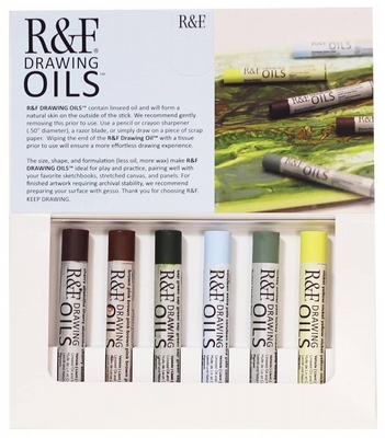 R&F Handmade Paints R&F Drawing oils landscape set 6st.