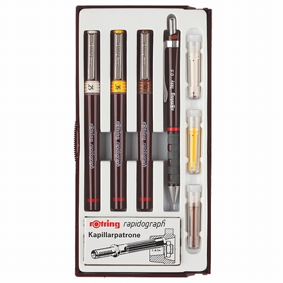 Rotring Tekenpennen 3 stuks set (0,25-0,35-0,50) Rotring  